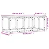 The Living Store Couchtisch Grau Sonoma 100x50x35,5 cm Produktbild-Vorschau 9