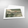 Poster - Poster ohne Rahmen - Rot Flugzeug Berge - 40x30 cm Produktbild-Vorschau 3