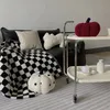 360Home Kreatives Kürbis Kissen design Schwarz weiß 20cm Produktbild-Vorschau 8