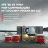 EVOCAMP fornello da campeggio 3,2 kW, mini fornello a gas Anteprima dell’immagine prodotto 8