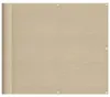 vidaXL Schermo privacy per balcone Beige 90x800 cm 100 % Anteprima dell’immagine prodotto 1