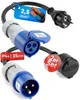 feletec 2x adattatore CEE spina CEE a Schuko accoppiamento Anteprima dell’immagine prodotto 1