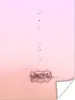 MuchoWow® Poster Tropfen fallen in rosa Wasser 120x160 cm - Produktbild-Vorschau 1