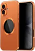 A product shot of an orange iPhone case with a visible Apple logo. Náhled obrázku produktu