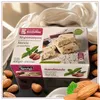 Kandylas Halva mit Mandeln & Stevia 400 g Verpackung auf weißer Seide mit Mandeln Produktbild-Vorschau