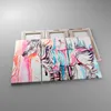 Bild auf Leinwand - Leinwandbild - Zebra Tiere Natur bunte Produktbild-Vorschau 2