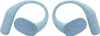 A pair of light blue JBL wireless earbuds with ear hooks, shown against a white background. Produktbild-Vorschau