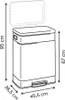 Mülleimer nova mit pedal 2x30l beige 45,5x36,5x67 cm - 5 Produktbild-Vorschau 6