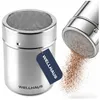 WELLHAUS Kakao Zuckerstreuer Edelstahl 330ml Puderzucker Produktbild-Vorschau 1
