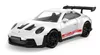 A white toy model of a Porsche 911 GT3 RS. Anteprima dell’immagine prodotto