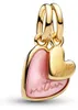PANDORA Moments Charm-Anhänger Mutter und Tochter, IP Gold Produktbild-Vorschau 1
