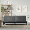 vidaXL Schlafsofa Dunkelgrau Stoff -  Sofas Produktbild-Vorschau 2
