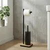 Szczotka do WC z uchwytem na papier toaletowy i bambusową Podgląd zdjęcia produktu 2