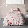 Biber Bettwäsche Rosen 155x220cm Creme Rosa, 100% Produktbild-Vorschau 1