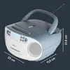 Reflexion RCR2260 weiß-blau / Boombox mit Radio, Kassette, Produktbild-Vorschau 4