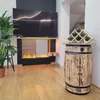 WEECO Armoire en bois de pin en forme de tonneau avec Voir les images du produit 8