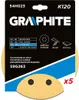 GRAPHITE Carta abrasiva velcrata 180 mm, K120, 5 pezzi, con Anteprima dell’immagine prodotto 11
