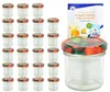 24er Set Sturzglas 167 ml To 66 Obst Dekor Deckel Produktbild-Vorschau 1