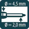 Diagram showing dimensions of a marker tip. Produktbild-Vorschau