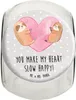 Mr. & Mrs. Panda Kaffeedose Faultiere Herz XL 2000ml - Grau Produktbild-Vorschau 1