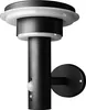 A black outdoor solar wall light with a motion detector, shown against a white background. Anteprima dell’immagine prodotto