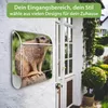 banjado Design Briefkasten Stahl weiß mit Zeitungsfach Produktbild-Vorschau 3
