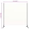 vidaXL Divisorio bianco 175x180 cm Tessuto Anteprima dell’immagine prodotto 3