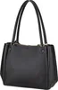 Schwarze Damen-Tasche mit Henkel & Reißverschlusstaschen – Produktbild-Vorschau 17