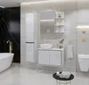 Skříňka pod umyvadlo 78 cm AMPHION - bílá / černá Náhled obrázku produktu 4