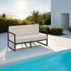 Canapé de jardin COMOSA 2 places avec rembourrage épais - Voir les images du produit 9