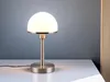Tischleuchte JOOST II Silber & Glas Weiß Höhe 39cm Produktbild-Vorschau 1