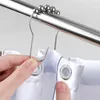 12-Stück Duschvorhangringe, Stahl Duschvorhangringe Mit Produktbild-Vorschau 3