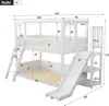 Flieks Etagenbett 90x200cm mit Rutsche, Kinderbett mit Produktbild-Vorschau 7