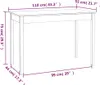 vidaXL Jídelní stůl 110x55x75 cm Borovicový masiv Náhled obrázku produktu 8