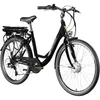 A studio shot of a black electric bicycle against a white background. Produktbild-Vorschau