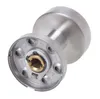 A close-up, studio shot of a silver doorknob with a brass mechanism visible. Anteprima dell’immagine prodotto