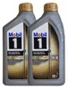Two bottles of Mobil 1 engine oil are shown side-by-side against a white background. Produktbild-Vorschau