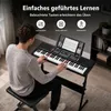 COSTWAY 61-toetsen keyboard piano set met standaard, krukje Productafbeelding-voorbeeld 4