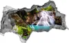 Selbstklebender Loch-3D-Aufkleber 95x73 cm Wasserfall Produktbild-Vorschau 1