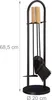 relaxdays 10028780_0 relaxdays Kaminbesteck schwarz, braun Anteprima dell’immagine prodotto 4
