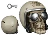 Spardose Totenkopf mit Motoradhelm 16x12cm Produktbild-Vorschau 7