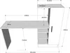 Skye Decor, Ct2-Aw, Bureaux, pin atlantique, 152,3 x 120 x Voir les images du produit 6
