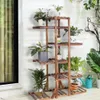 FATIVO Blumenständer draußen, Blumenregal aus Massivholz 6 Produktbild-Vorschau 4