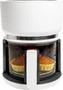 A white air fryer with a glass bowl containing two muffins. Produktbild-Vorschau