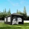 Zelsius Faltbarer Pavillon 3x6 m mit Seitenwänden, Schwarz, Produktbild-Vorschau 2