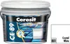 A bucket of Ceresit CE 89 UltraEpoxy Premium grout and a color swatch. Podgląd zdjęcia produktu