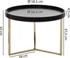 Stolik kawowy FineBuy, 58,5 x 42 x 58,5 cm, stolik do sofy, Podgląd zdjęcia produktu 3