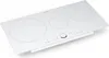 A white induction hob with three cooking zones, shown from a slightly elevated angle on a white background. Náhľad obrázku produktu