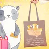 Mr. & Mrs. Panda Einkaufstasche Fuchs Kanufahren - Braun Produktbild-Vorschau 2