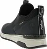 A side view of a black Rieker boot. Produktbild-Vorschau